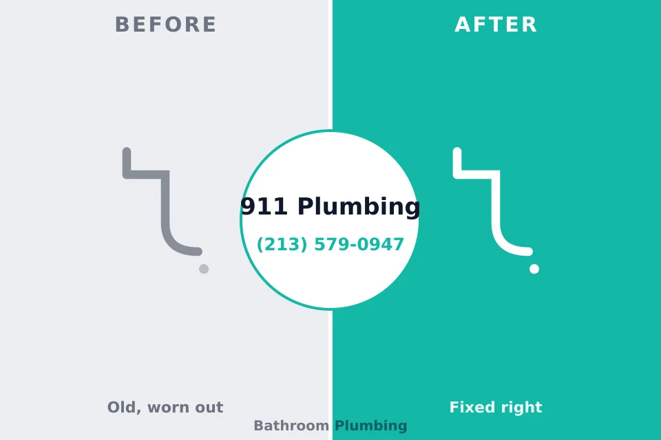 Before and after: plumbing repair Cape Girardeau, MO